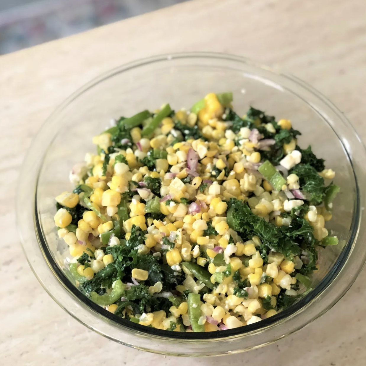 Spicy Corn &amp; Kale Salad