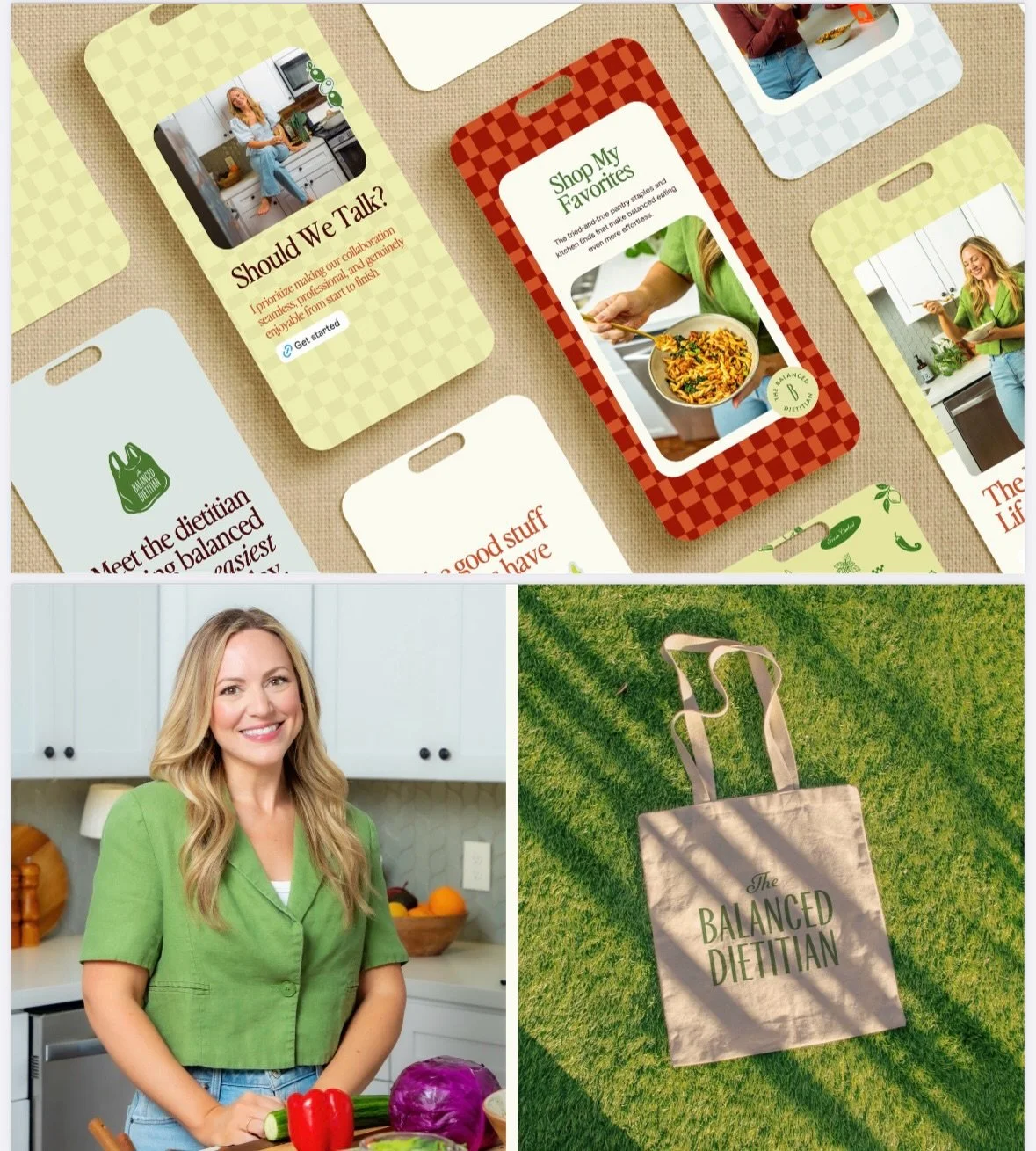 Say hello to The NEW Balanced Dietitian branding! 

I really wanted this brand identity to feel like a digital reflection of who I am and how I want people to feel when they land on my page or website: vibrant, fresh, healthy, grounded, and FUN!

Aft