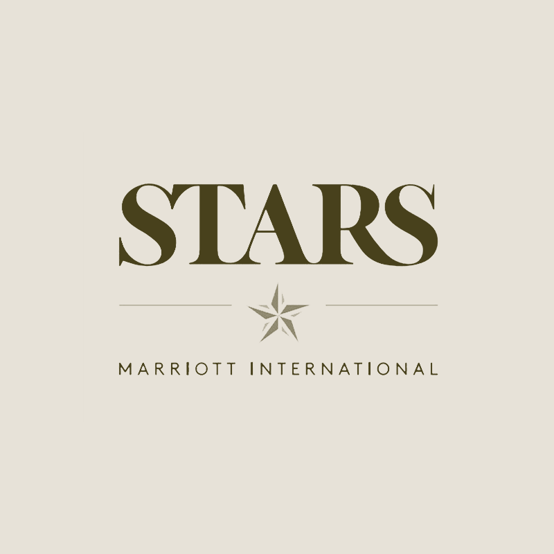 Logo for STARS at Marriott International with a stylized star design.