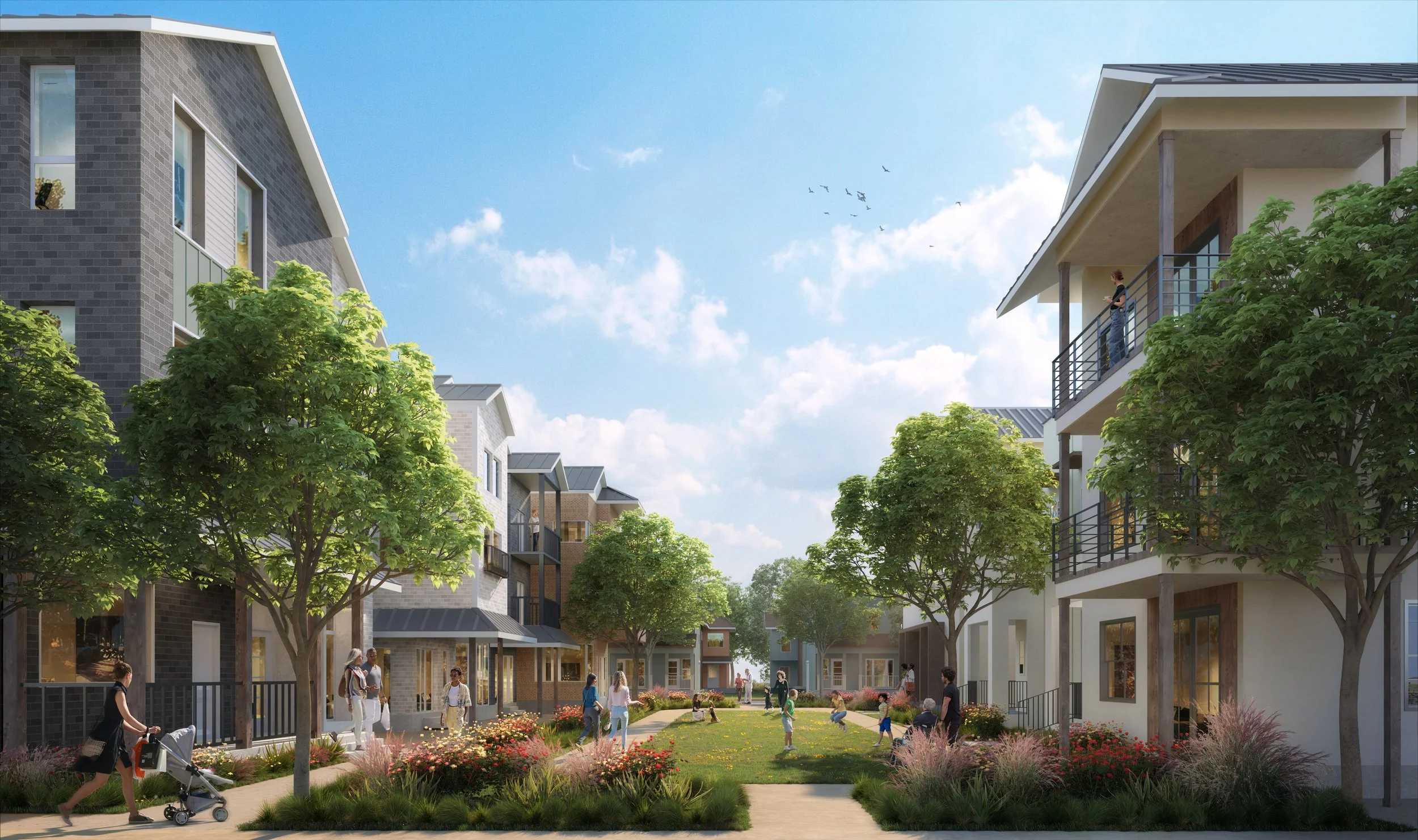 Colony Park Residential Neighborhood Rendering (2026)