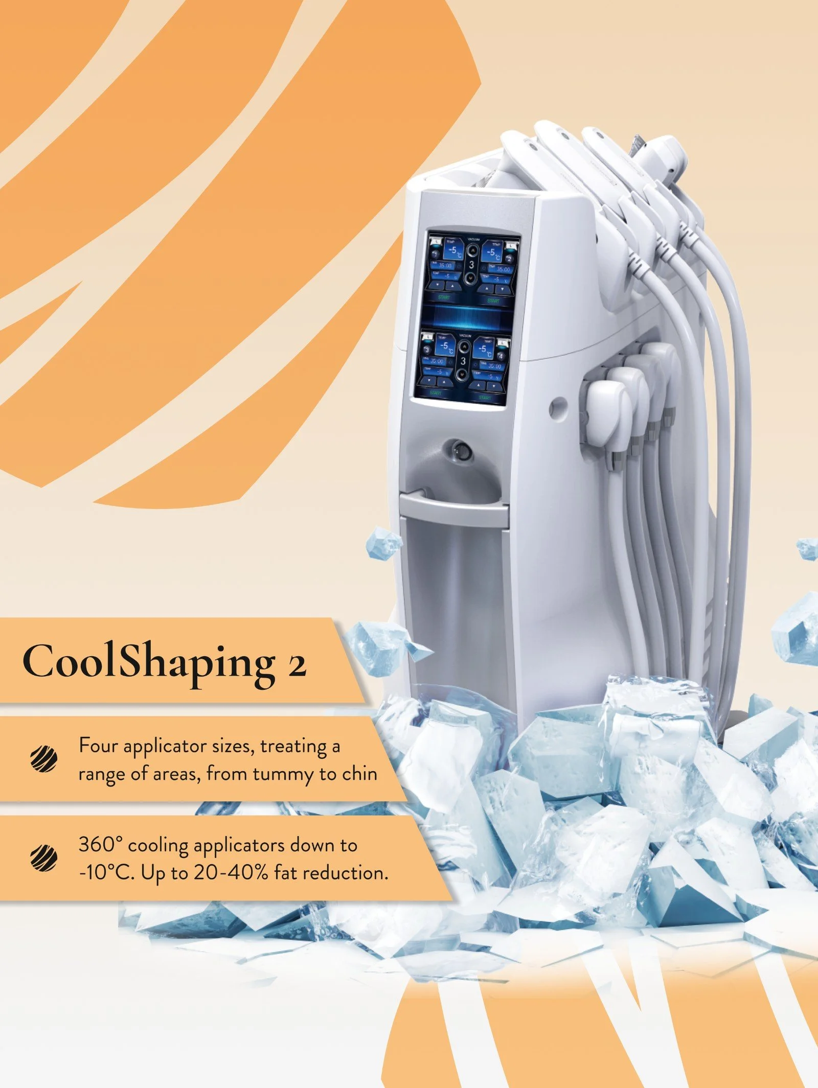 CoolShaping2 fat freezing machine used for non-surgical fat reduction at Harmony Body Contouring, Canberra