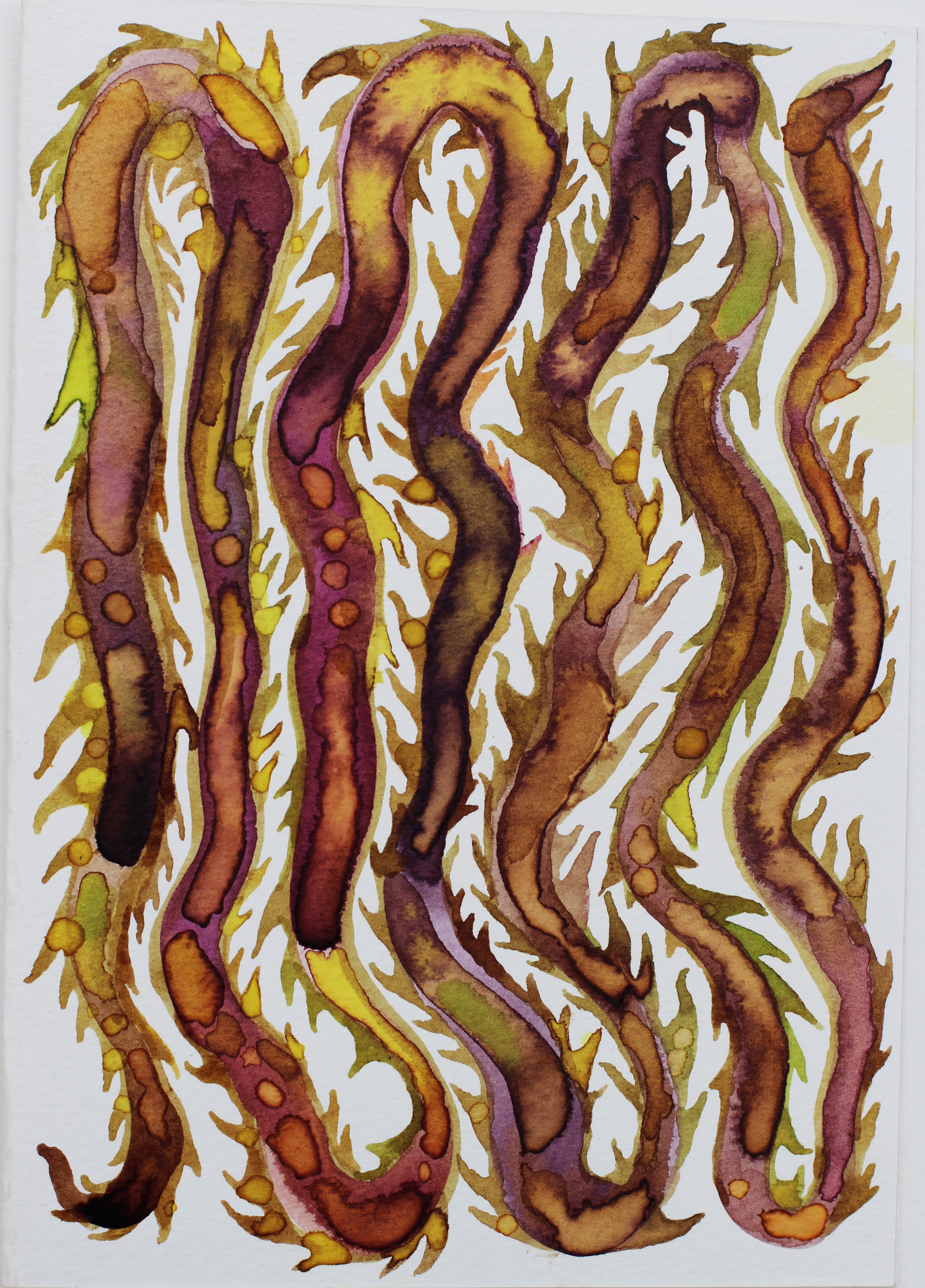 Weave, liquid watercolour, A5