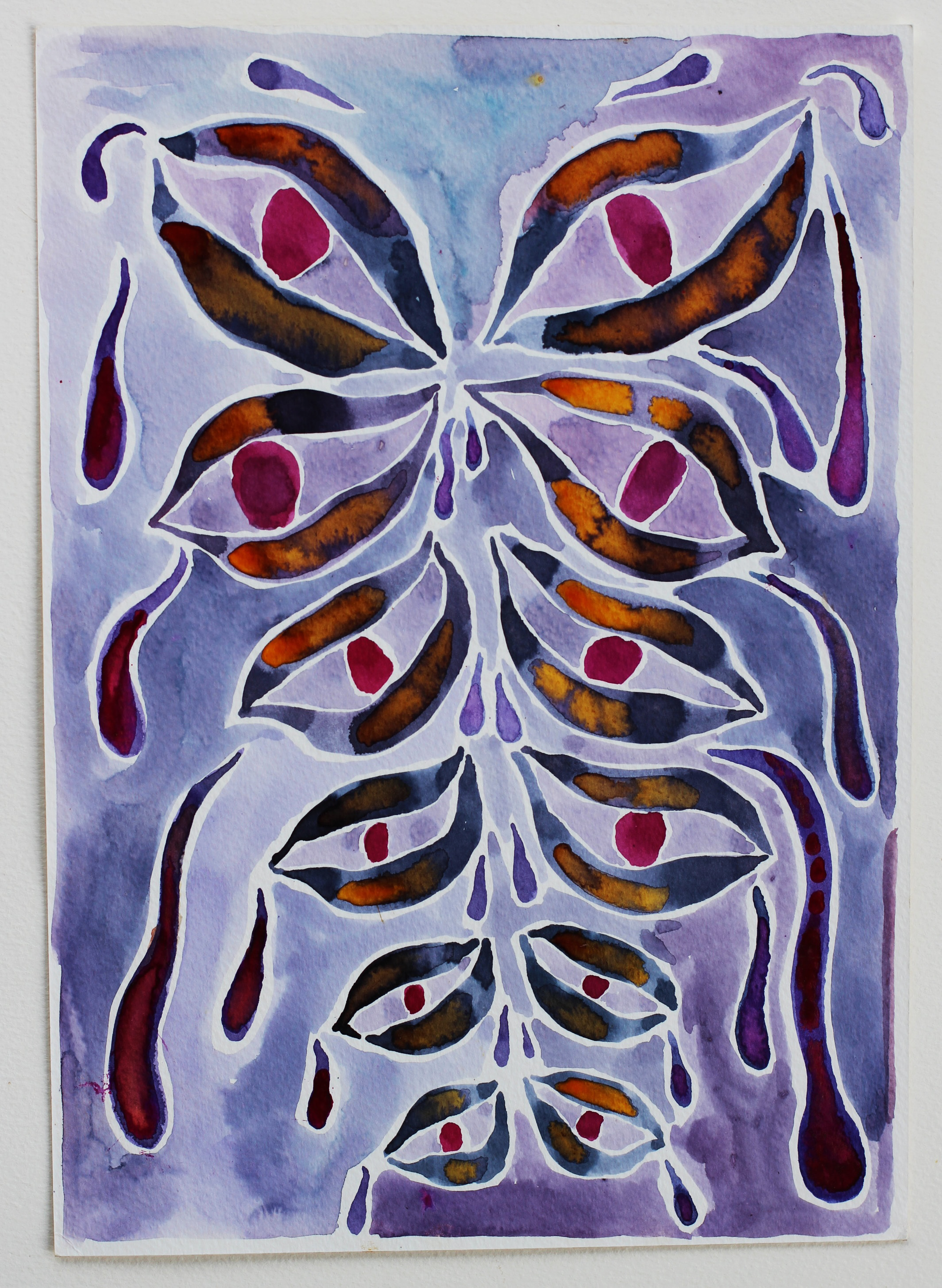 Tears, liquid watercolour, A4