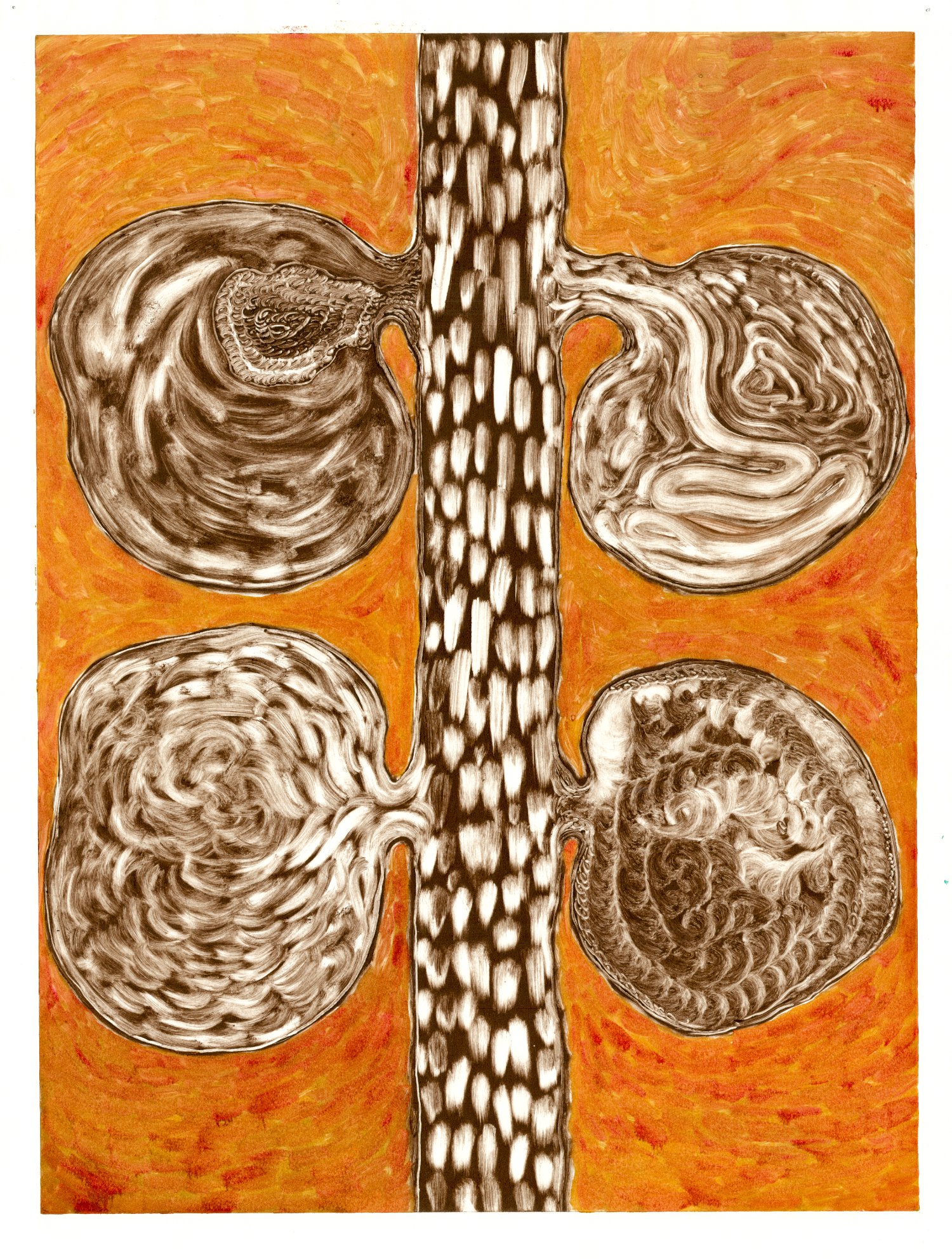 Lipids, 76 x 56cm, etching ink & oil