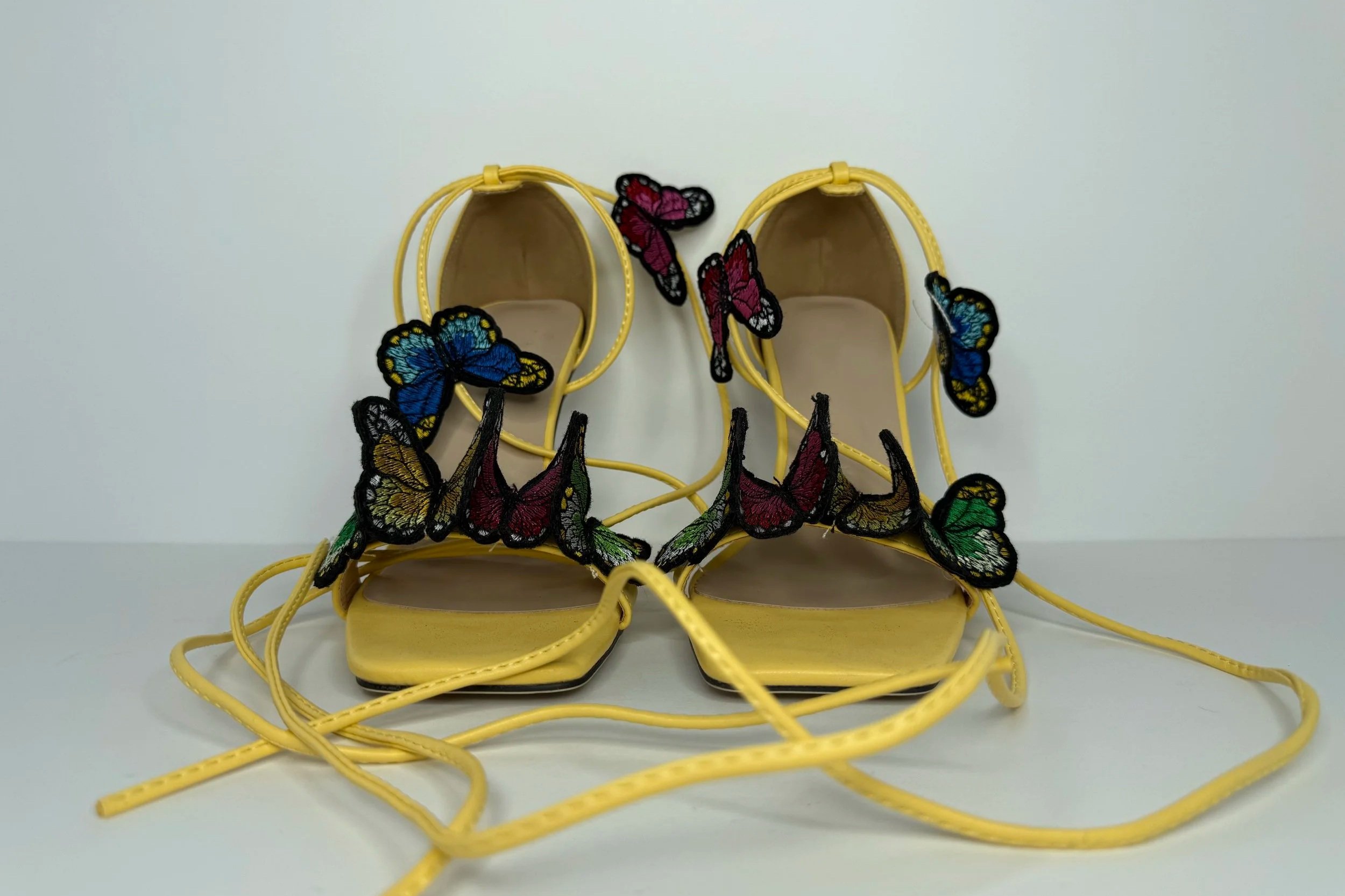 Yellow Butterfly Heels