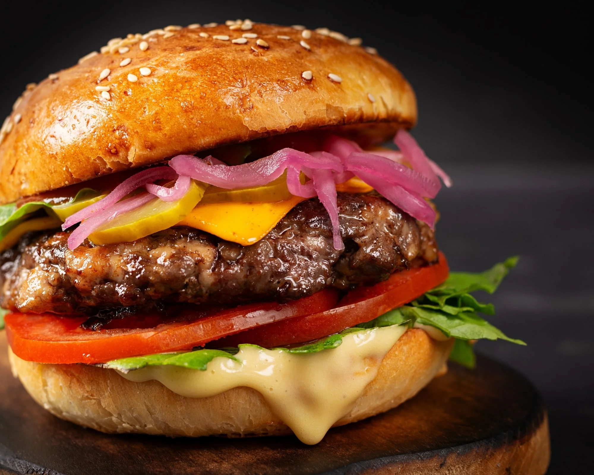 Do dirty looks here - just heart eyes for our signature burger. 😍