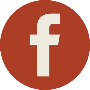 Facebook icon that leads to the Mecklen Hotel's Facebook page.