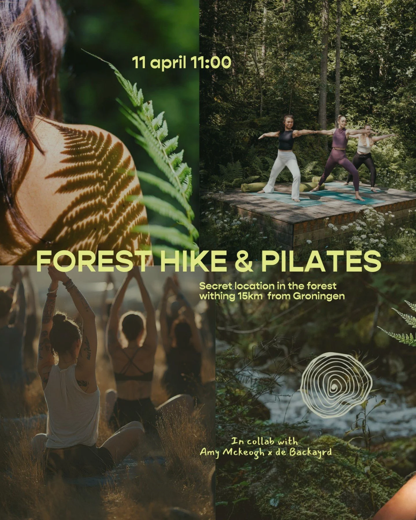 Something wild is coming&hellip; 🌲

One morning.
One secret location.

For this event, we leave the city behind and step into the forest.

Just outside Groningen, we gather at a hidden spot in nature. From there, we begin with a quiet forest hike, w