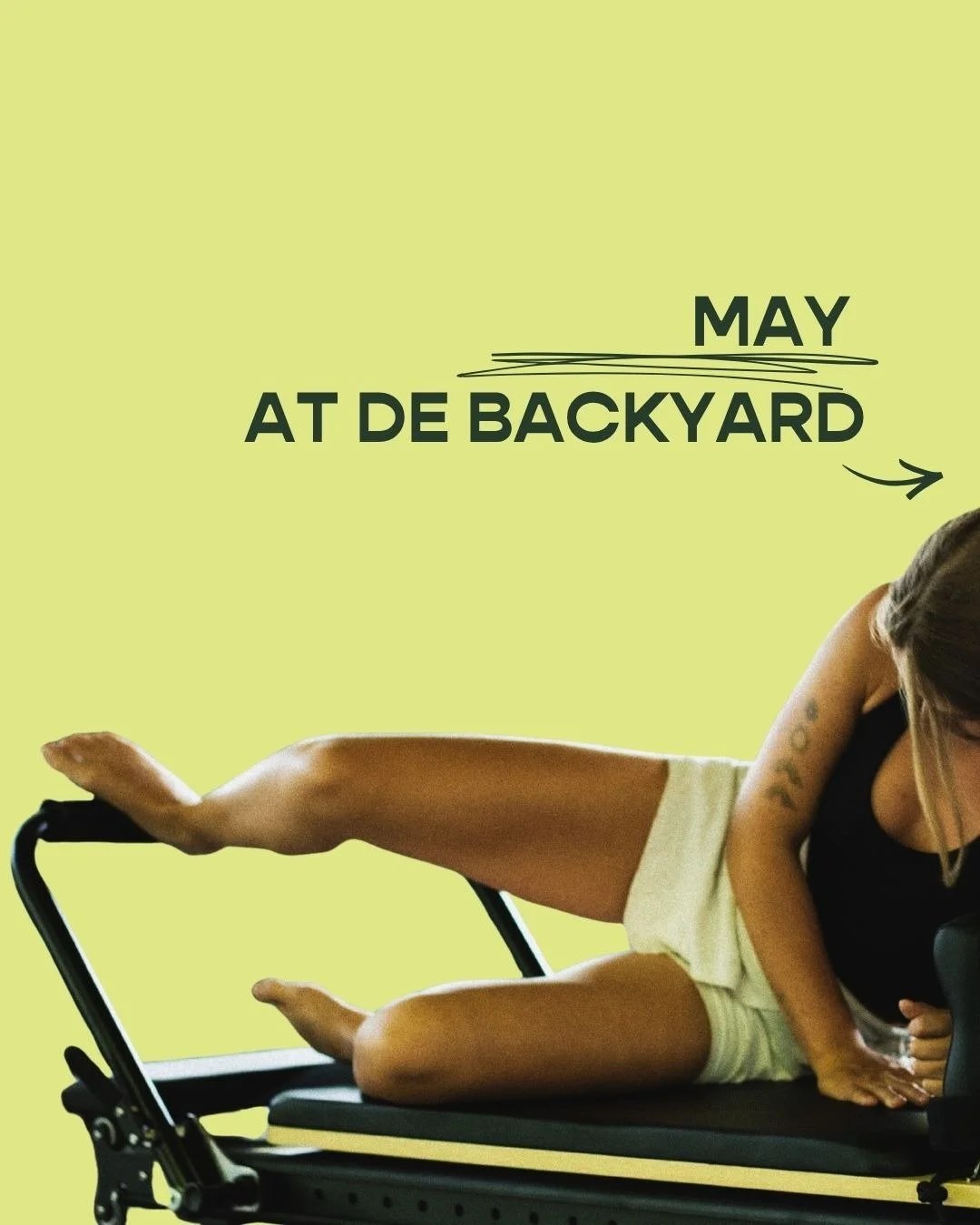 Mei bij de Backyard 🌿 is je moment om weer naar buiten te gaan.
Ons nieuwe rooster staat live en speciaal voor deze maand introduceren we de Backyard May Pass 🌿
5 lessen voor &euro;90 &euro;18 per les geldig voor alle lessen in mei
Zie het als een 