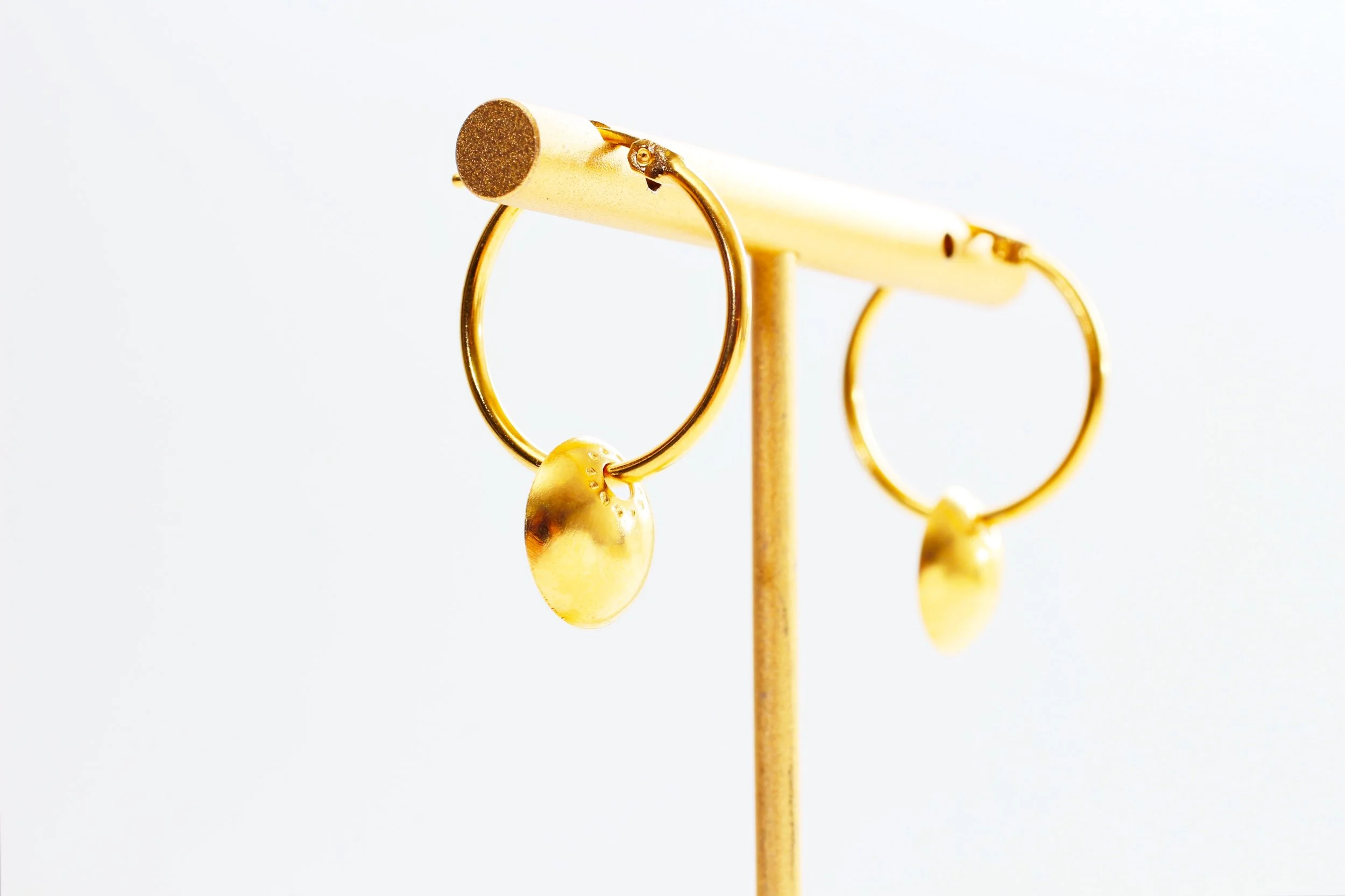 Belak Domed Hoop Earrings