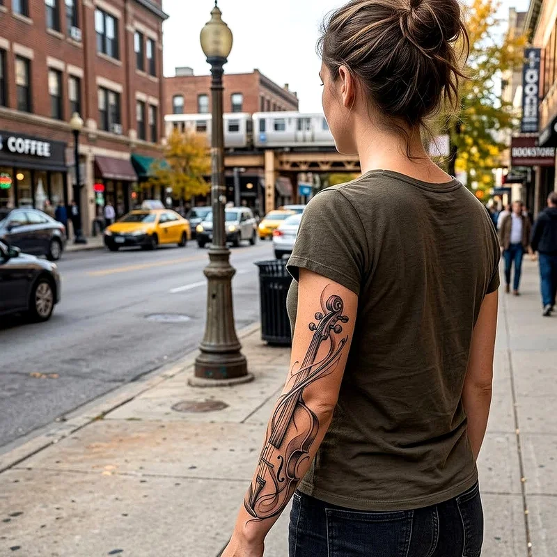 Violin Tattoo Ideas