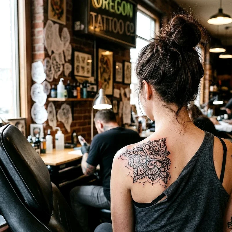 Girl Shoulder Tattoo Ideas