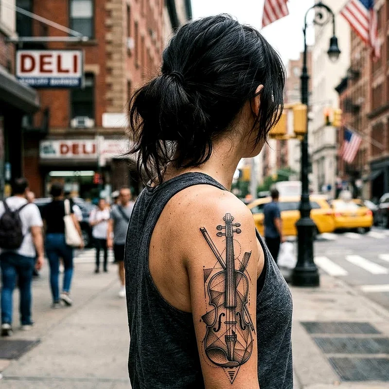 Violin Tattoo Ideas