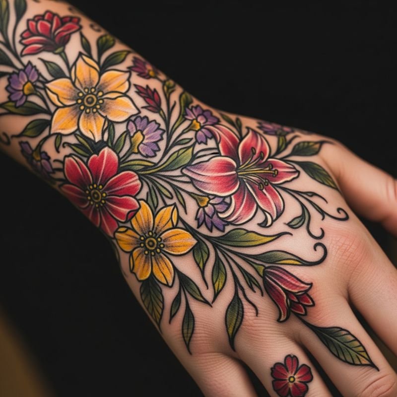 15 Flower Tattoo Ideas for Delicate and Timeless Beauty