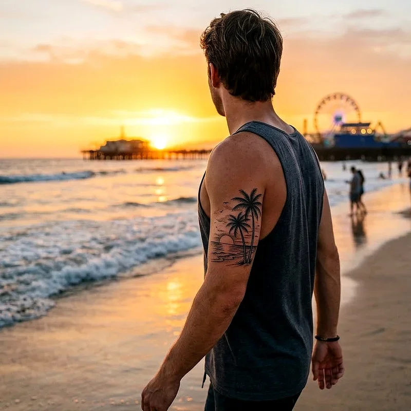 Palm Tree Tattoo Ideas for Guys