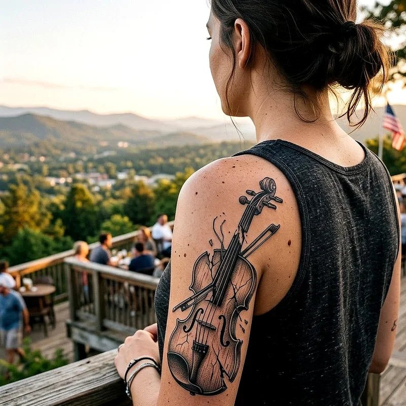 Violin Tattoo Ideas