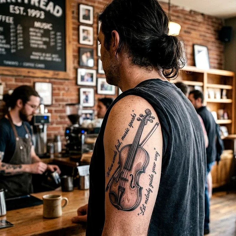 Violin Tattoo Ideas