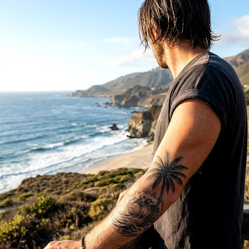 Palm Tree Tattoo Ideas for Guys