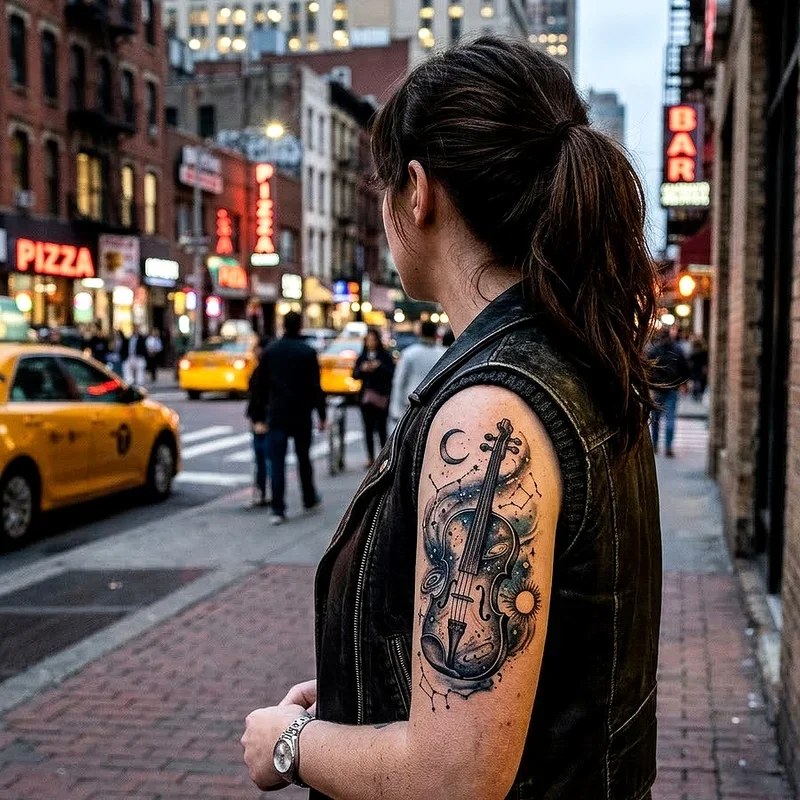 Violin Tattoo Ideas