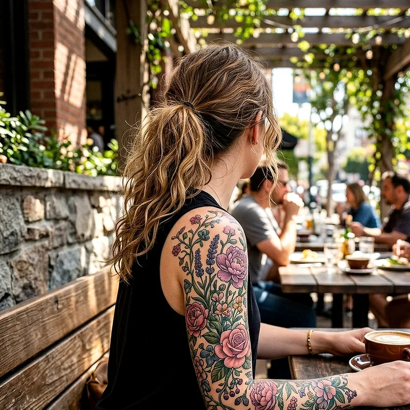 Girly Sleeve Tattoo Ideas