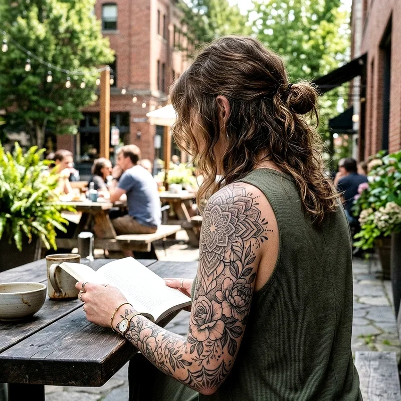 Girly Sleeve Tattoo Ideas