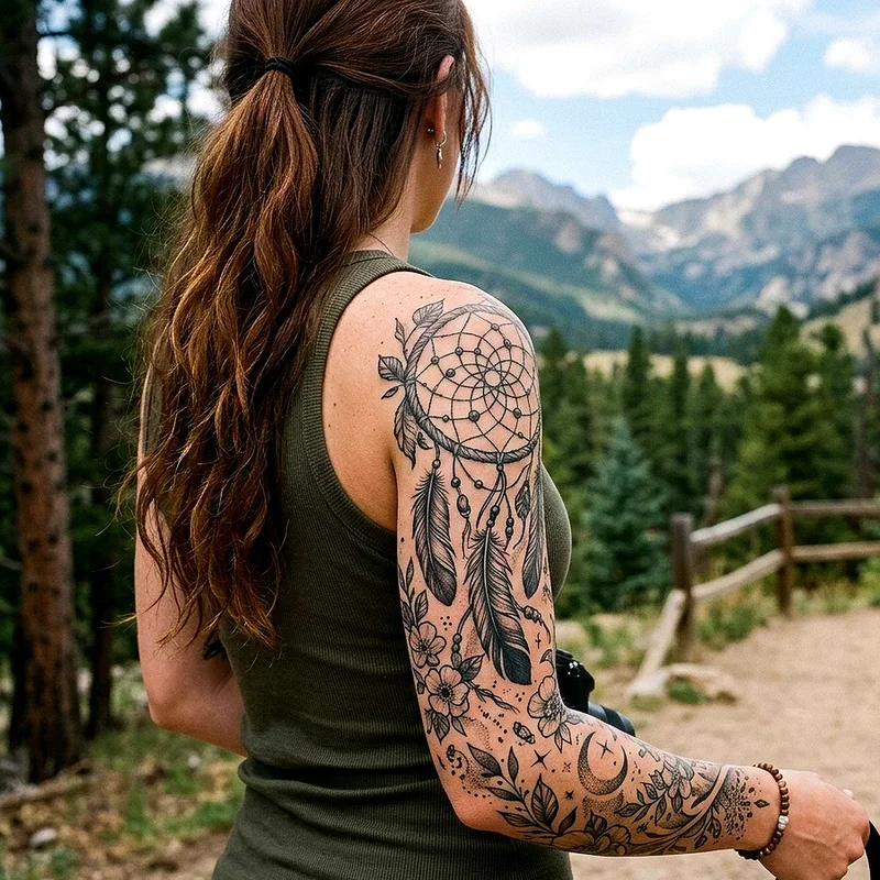 Girly Sleeve Tattoo Ideas