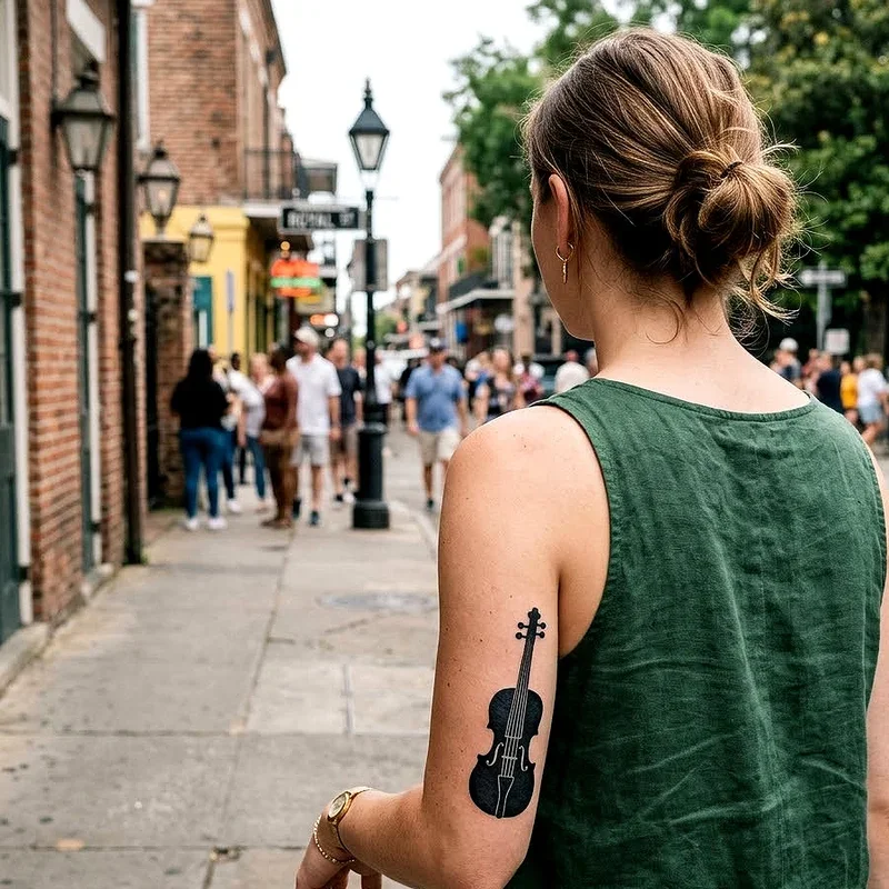 Violin Tattoo Ideas