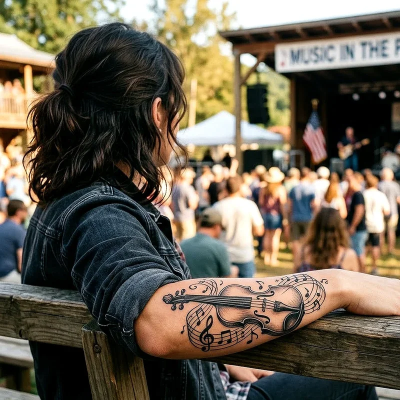 Violin Tattoo Ideas