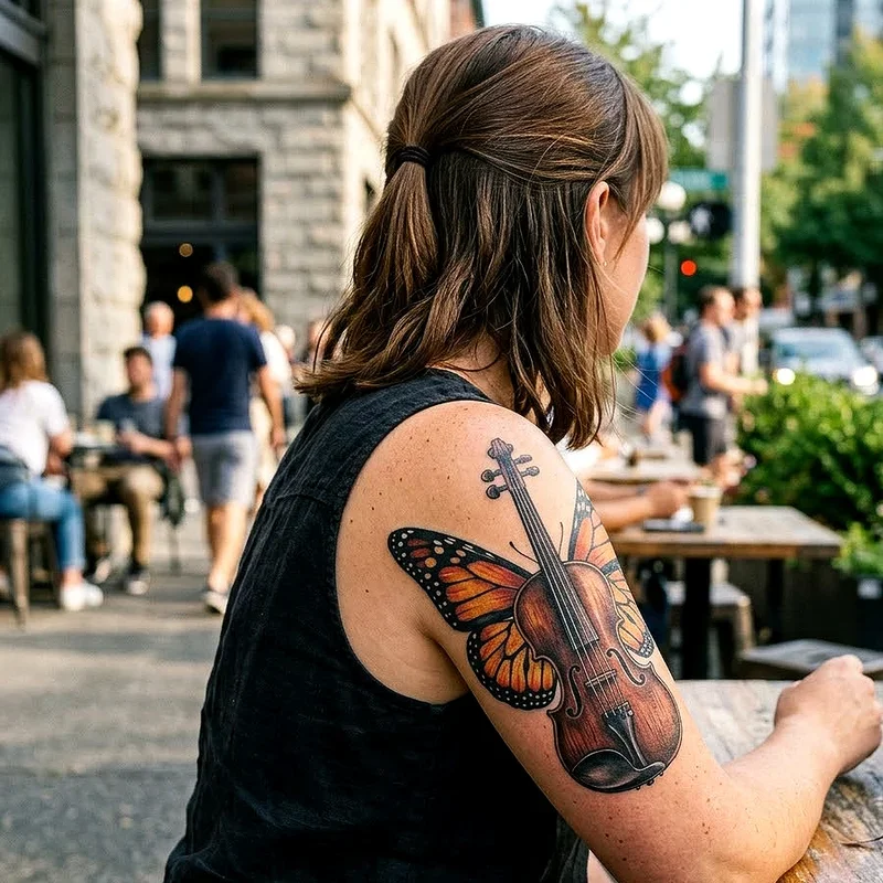 Violin Tattoo Ideas