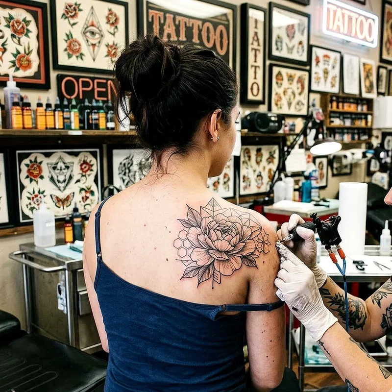 Girl Shoulder Tattoo Ideas