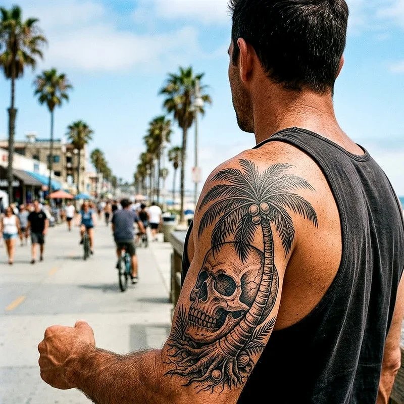 Palm Tree Tattoo Ideas for Guys