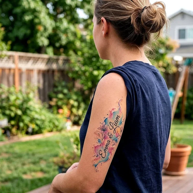 Tattoo Ideas for Women with Kids Names