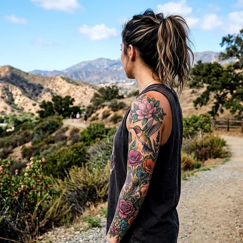 Girly Sleeve Tattoo Ideas