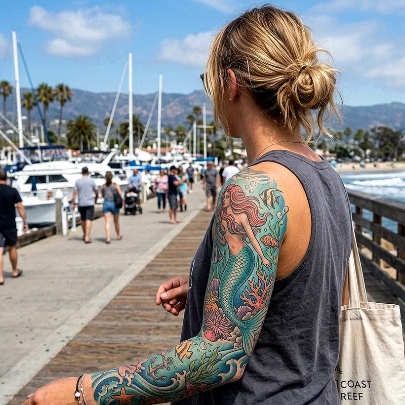 Girly Sleeve Tattoo Ideas
