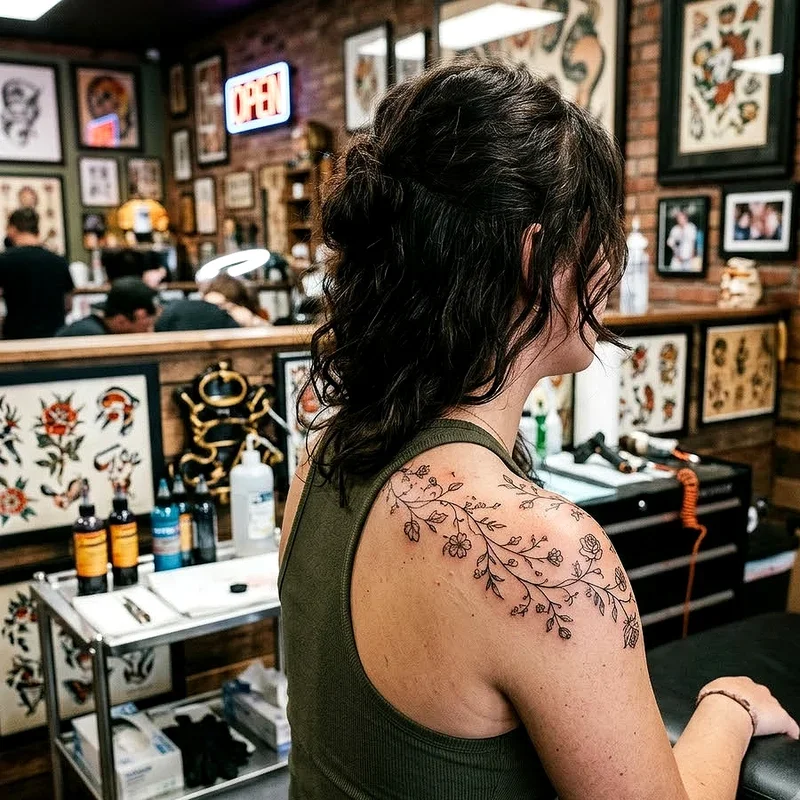 Girl Shoulder Tattoo Ideas