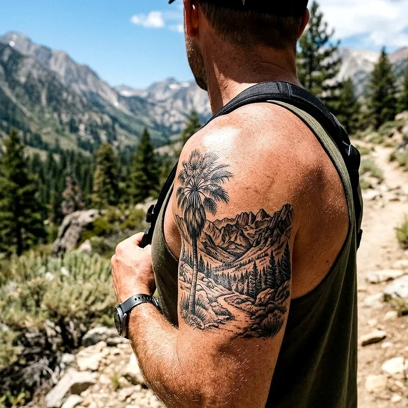 Palm Tree Tattoo Ideas for Guys