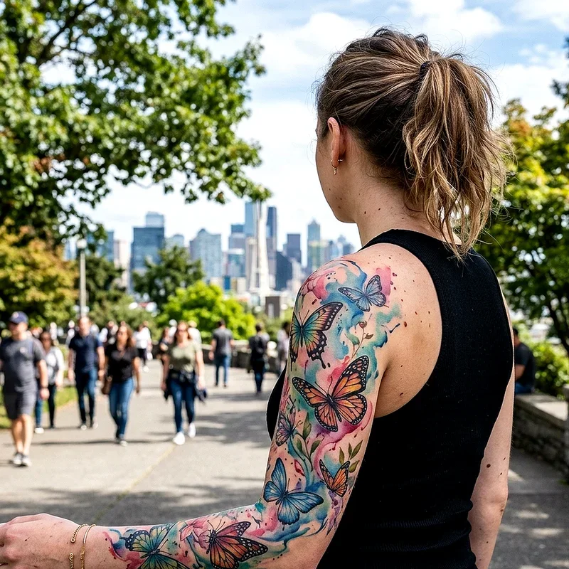 Girly Sleeve Tattoo Ideas