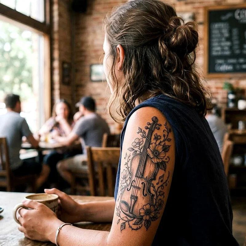 Violin Tattoo Ideas