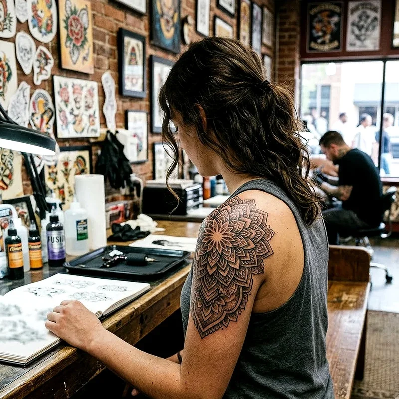 Girl Shoulder Tattoo Ideas