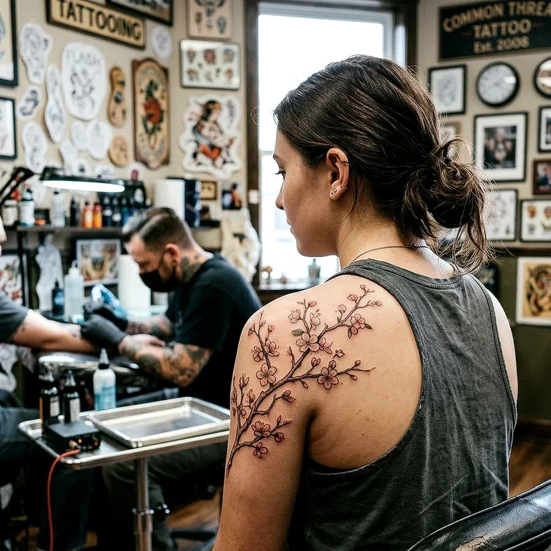 Girl Shoulder Tattoo Ideas