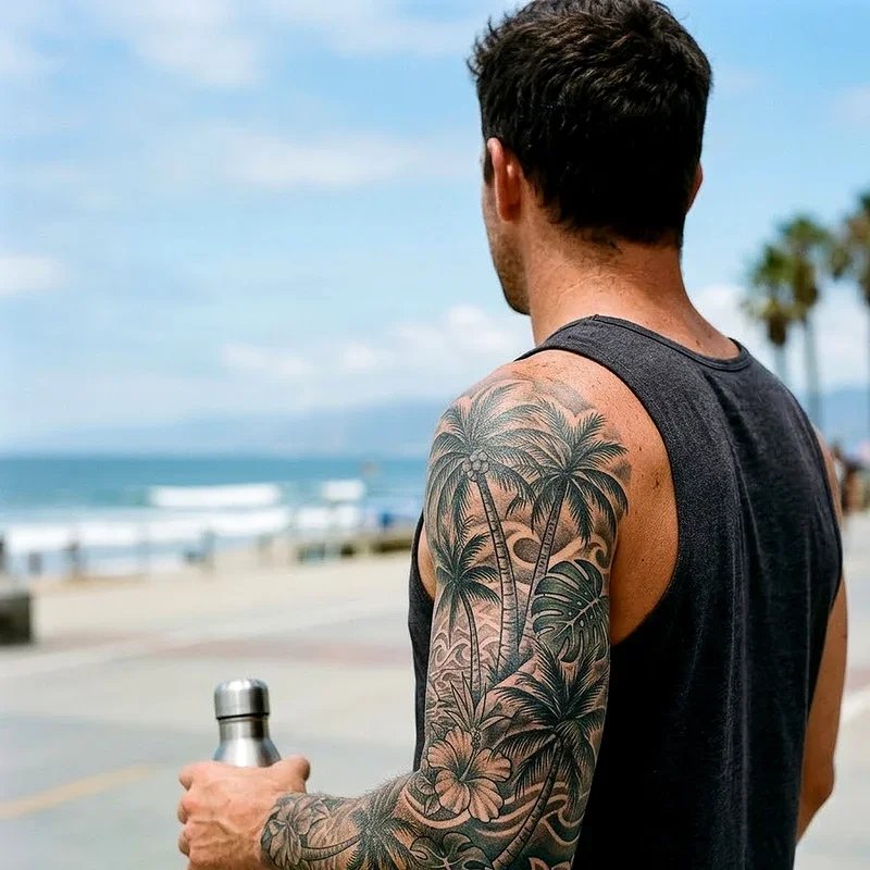Palm Tree Tattoo Ideas for Guys