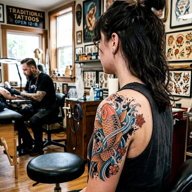 Girl Shoulder Tattoo Ideas