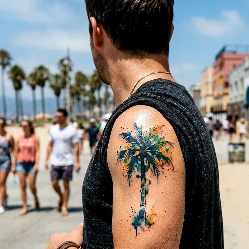 Palm Tree Tattoo Ideas for Guys