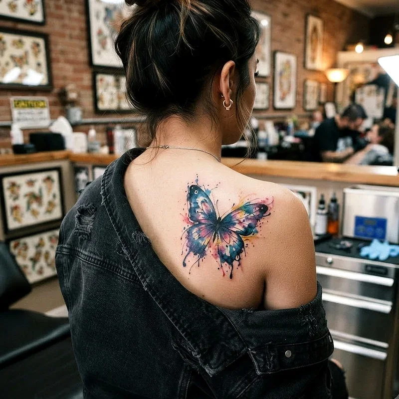 Girl Shoulder Tattoo Ideas