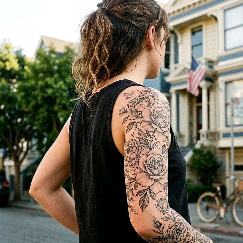Girly Sleeve Tattoo Ideas