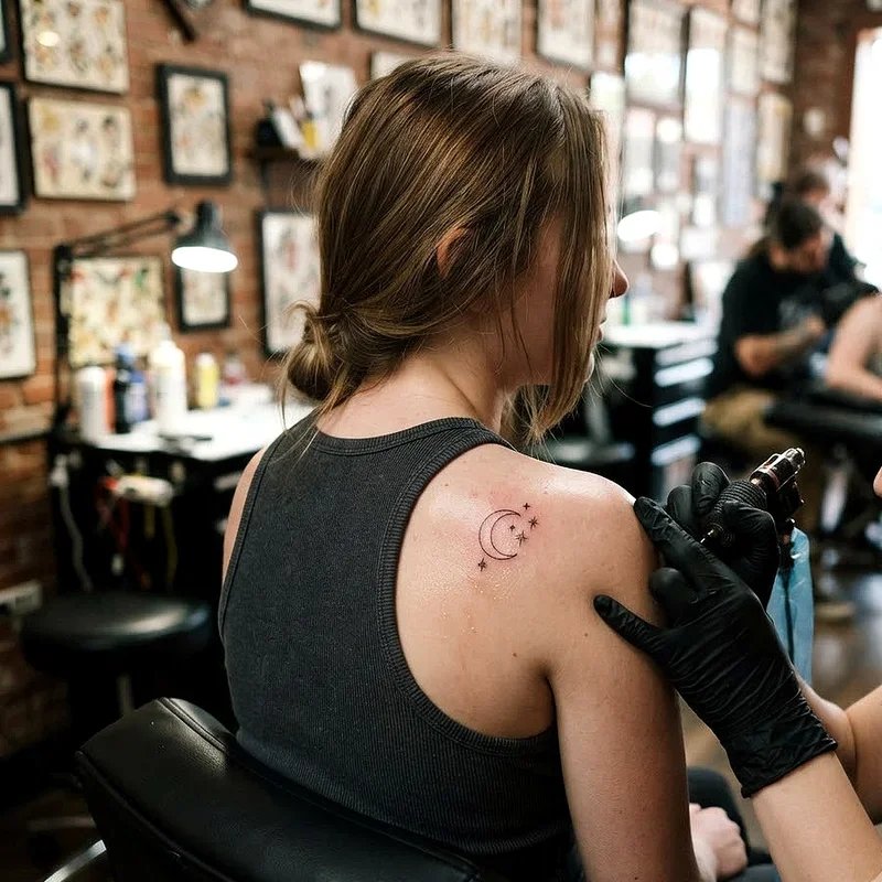 Girl Shoulder Tattoo Ideas