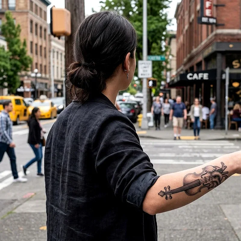 Violin Tattoo Ideas