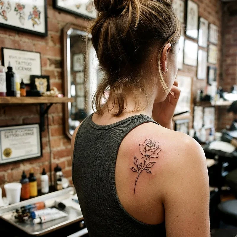 Girl Shoulder Tattoo Ideas