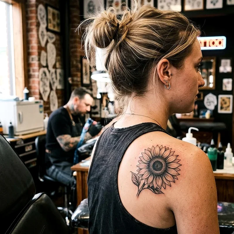 Girl Shoulder Tattoo Ideas