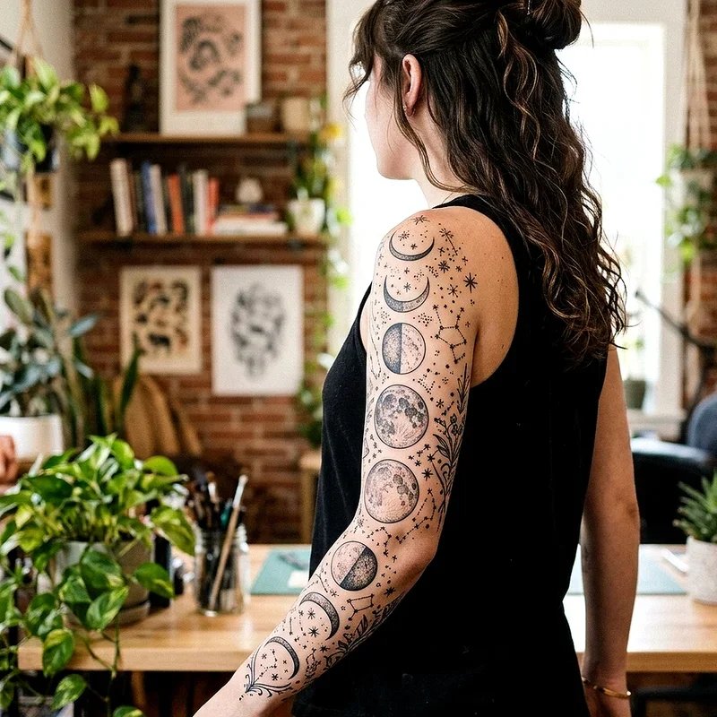 Girly Sleeve Tattoo Ideas